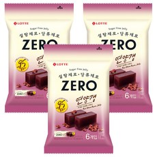 LOTTE 樂天 ZERO 紅豆羊羹 50g x 6入, 3個, 300g