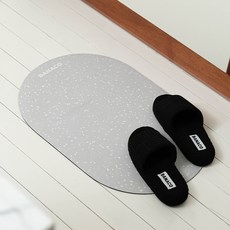 바나코 스플래쉬 풋매트 빨아쓰는 규조토 발매트, GREY