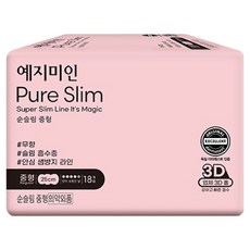 예지미인 뉴 순슬림 생리대 날개형, 중형, 18개입, 1개