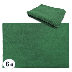 World Clean 多功能清潔用超細纖維抹布 特大款 60 x 40 cm, 綠色, 6個