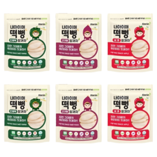 Naeiae 綜合米餅組 6包, 南瓜口味 + 地瓜口味 + 蘋果口味, 180g, 1組