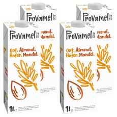 Provamel 樸悅 生機杏仁燕麥奶, 乳糖 低脂 不含色素防腐劑 不含人造添加劑, 1L, 4瓶