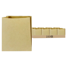 Mr.Baking 牛皮袋 17x14+4公分, 100個, 1組