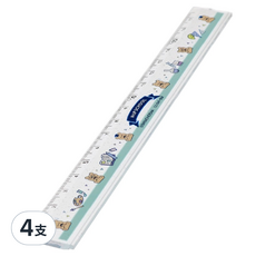 sun-star np school直尺 17.5cm, 小熊, 4支