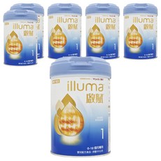 illuma 啟賦 嬰兒配方奶粉 1號 0~12個月, 850g, 6罐