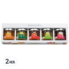제주담움 허니차 + 허니잼 5종 선물세트, 차 3종 + 잼 2종, 2세트