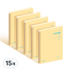 모노그램 QUARTER 수학연습장 MG0140, FIESTA YELLOW, 15개