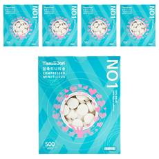 TissuEDori 迷你壓縮毛巾球 500個 100%天然纖維, 5盒