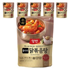 양반 수라 통다리 닭볶음탕, 490g, 6개