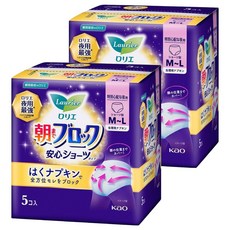 Laurier 蕾妮亞 夜用褲型衛生棉, M~L, 5片, 2包