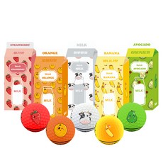 Volvik 牛奶盒造型霧面2層遠距型高爾夫球 5種組, 1組, 白色 + 綠色 + 橘色 + 紅色 + 黃色