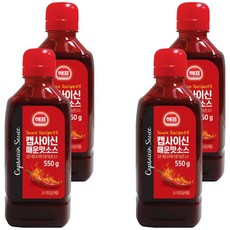해표 캡사이신 매운맛소스, 550g, 4개