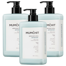 멈칫 멜팅 바디로션 소프트블루 솝향, 400ml, 3개