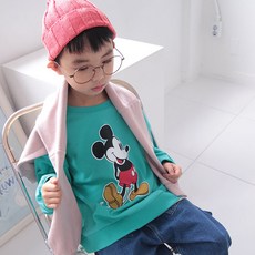 sonyun market 兒童款前後米奇印花大學T