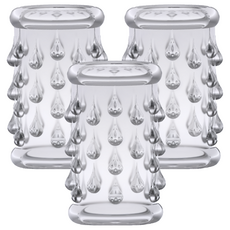 blush NOVELTIES Stay Hard 男用激情套 水滴形 內徑25mm 外徑33mm 高度50mm, 1個, 3個