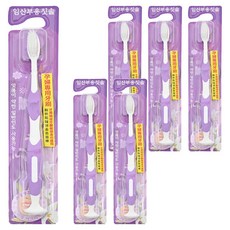 POMiER 韓國孕媽咪愛用 孕婦專用牙刷, 輕柔刷毛, 附刮舌棒, 1入, 6支