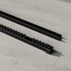 WINDOW DRESS 靜音電著窗簾軌道, 黑色