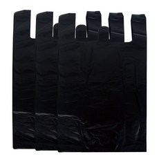 크린아이 검정 손잡이 비닐봉투 4호, 18L, 300개