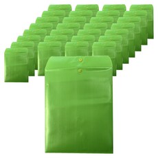 ECO Chungwoon 塑膠文件袋 淺綠色, 50個, A4