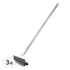 V字廁所浴室地板清潔刷, 白色 灰色, 3個