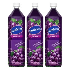Sunkist 香吉士 葡萄汁, 1.5L, 3個