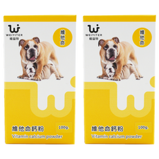 WEIYITER 維益特 犬用 維他命鈣粉, 2盒, 1罐