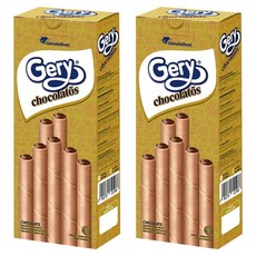 Gery 芝莉 捲心酥 經典巧克力味, 140g, 2盒