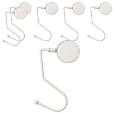 小麥購物 莫蘭迪桌邊掛鉤 G789 29g, 雲朵白, 6個