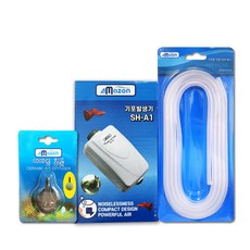 Amazon 水族箱短期打氣機 SH-A1 + 空氣軟管 + 氣泡石, 1套