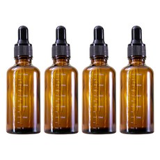 지앤와이 눈금 아로마 에센스 스포이드 공병 50ml, 4개, 브라운