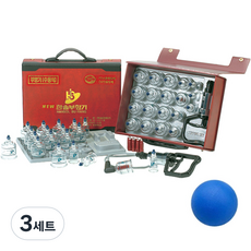 Hansol拔罐器 19入+指壓單人按摩球 隨機出貨, 3組