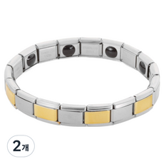 KODACHIEF 데일리 팔찌 블랙원석 골드, 2개