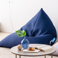 폴리몰리 빈백 + 풋스툴 세트 701A 방수속커버, 프러시안블루