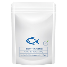 西班牙rTG高纯度魚油膠囊 500mg, 1個, 30顆