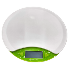 MAQUINO 天圓型高精密電子料理 1kg, SKS-754, 綠色, 2kg
