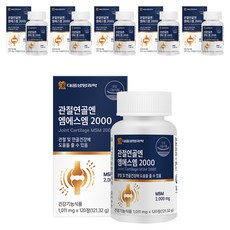 DAEWOONG LIFE SCIENCE MSM 2000補充錠, 120顆, 6個