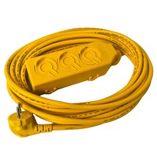 Angplus 3孔附安全蓋延長線, 8m, 1個