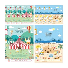 YOUNGART 女童聯絡本, 隨機發貨, 10片