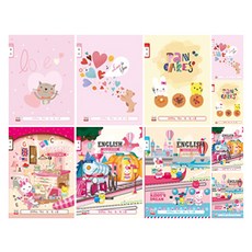 YOUNG ART 英文寬格 女孩用 24張, 隨機出貨, 10個