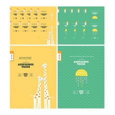 年輕藝術小學筆記本日記狹小空間, 隨機發貨, 20入