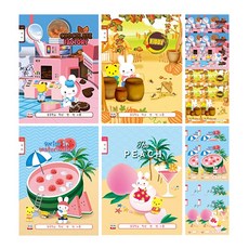 YOUNGART 方格筆記本 女童款 24頁, 隨機發貨, 20入