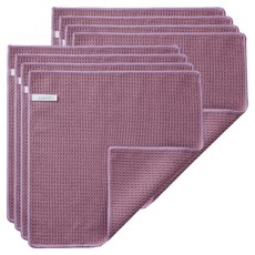 LizJainy 粉彩鬆餅廚房抹布 紫色, 8個