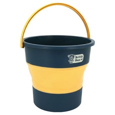 英國熊 多功能折疊水桶 中-10L, 綠黃色, 1個