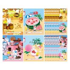 YOUNGART 方格筆記本 女童款 24頁, 隨機發貨, 40件