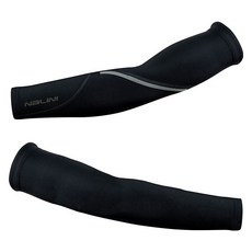 Nalini Logo 防護臂套 左右, 黑色, 1個