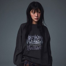 유스크루 여성용 브라이얼 피그먼트 오버 롱슬리브