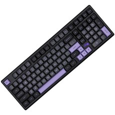 몬스타기어 풀알루미늄 QMK 조약돌 블루투스 유무선 키보드, 블랙, 스텔라100, 제조사축