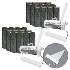 Home&Me 超強力斜切除塵滾筒 手柄 + 外殼 + 補充包 12入, 2套