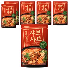 샘표 매콤칼칼 샤브샤브 육수, 200g, 6개