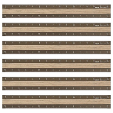 日本 MIDORI 鋁木尺, 深木色, 6個